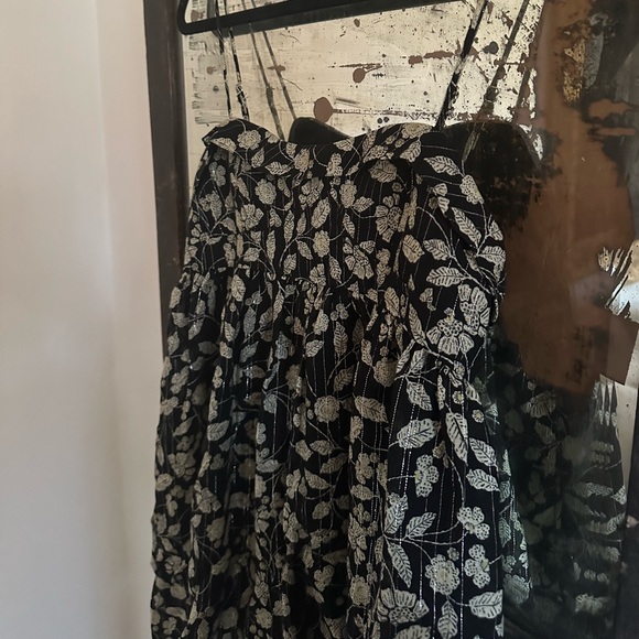 Zara Printed Jumpsuit Romper with Metallic Thread - Picture 3 of 4